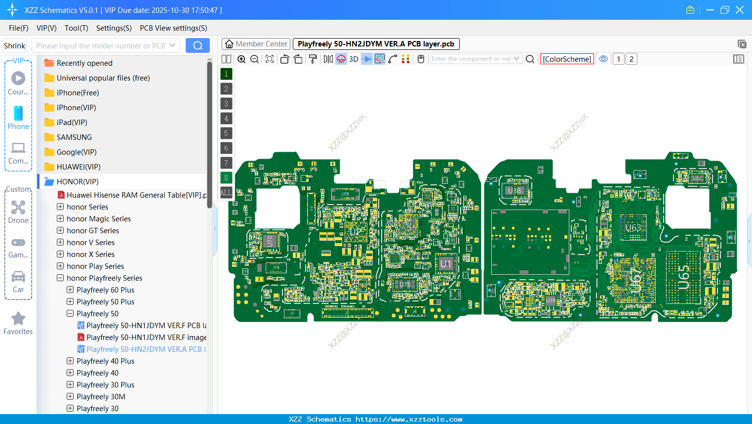 Playfreely 50-HN2JDYM VER.A PCB Layer